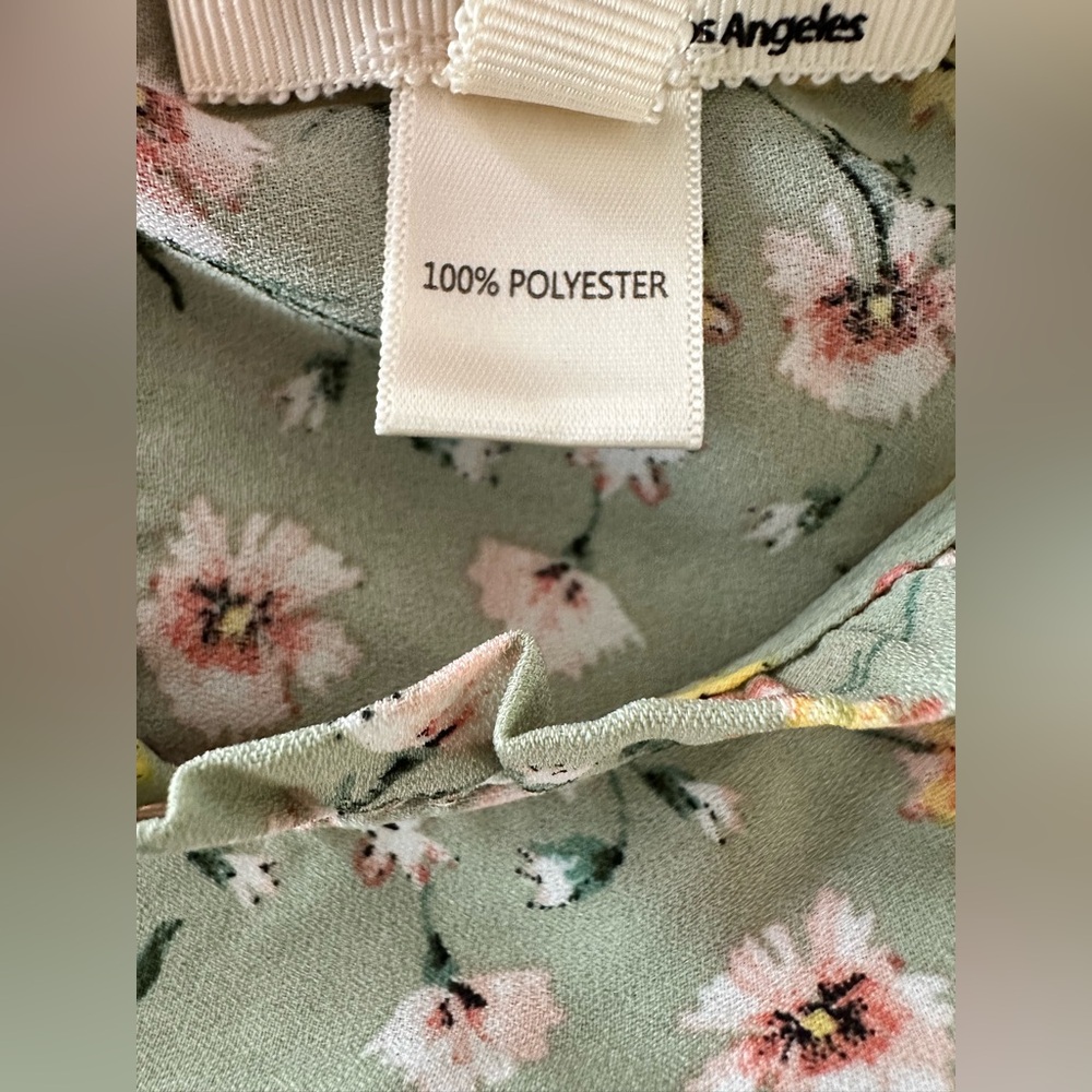 Monteau Mint Floral Blouse - Picture 12 of 12